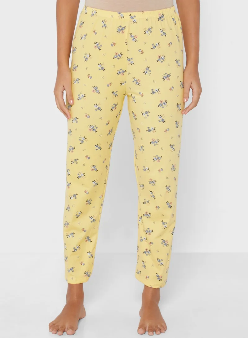 Ginger 3 Pieces Printed Pyjama Set