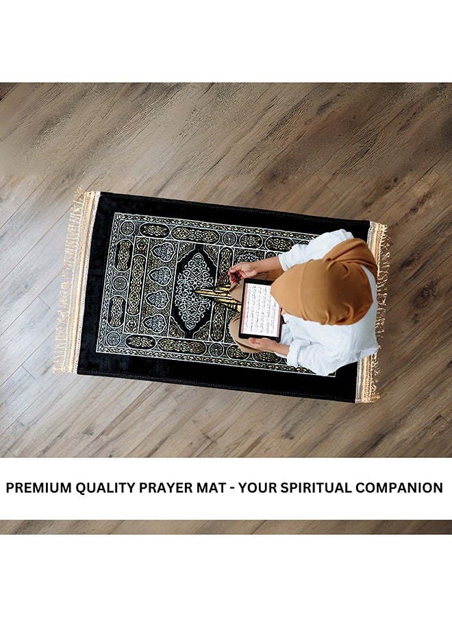 Feelings Feelings Prayer Mat | Soft and Comfortable Islamic Janamaz | Foldable & Portable Design | Premium Quality Prayer Rug for Home, Mosque, or Travel - 70x110 cm  - Image 4