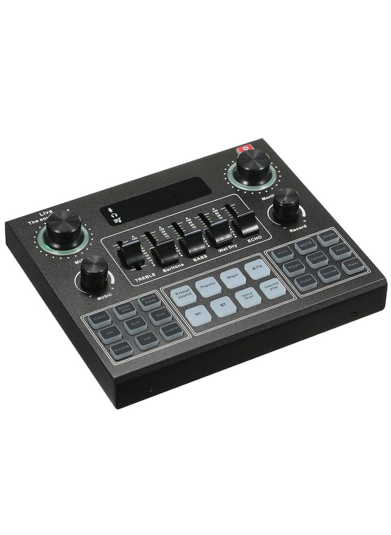 Generic V9 Audio USB Webcast Live Sound Card Black  - Image 2