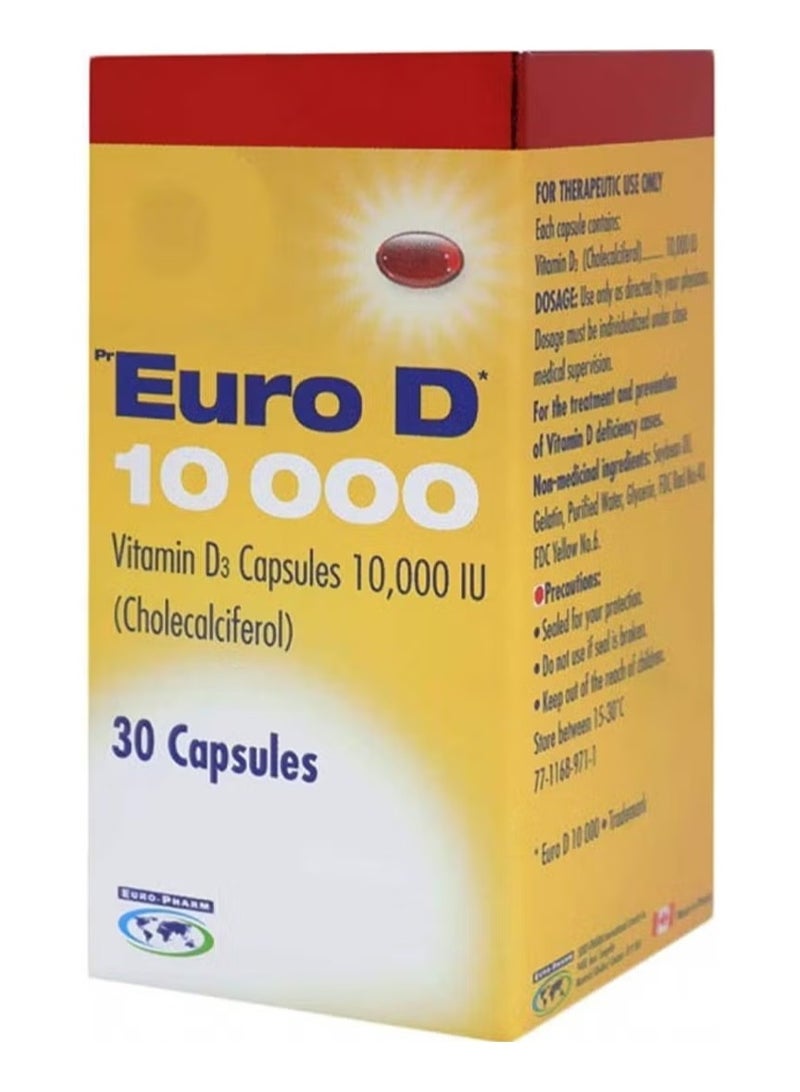يورو دي كاب فيتامين د 10000 وحدة دولية 30 إس