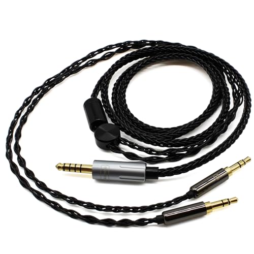 Youkamoo 4.4mm Balanced Headphone Replacement Cable Compatible for Hifiman Sundara, Ananda, Arya, HE400SE, HE4XX, HE-400i Headphones (Dual 3.5mm Male Version) 6.6 ft 2m - Image 1