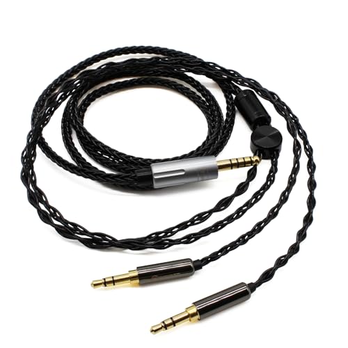 Youkamoo 4.4mm Balanced Headphone Replacement Cable Compatible for Hifiman Sundara, Ananda, Arya, HE400SE, HE4XX, HE-400i Headphones (Dual 3.5mm Male Version) 6.6 ft 2m - Image 3