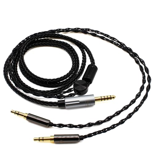 Youkamoo 4.4mm Balanced Headphone Replacement Cable Compatible for Hifiman Sundara, Ananda, Arya, HE400SE, HE4XX, HE-400i Headphones (Dual 3.5mm Male Version) 6.6 ft 2m - Image 2