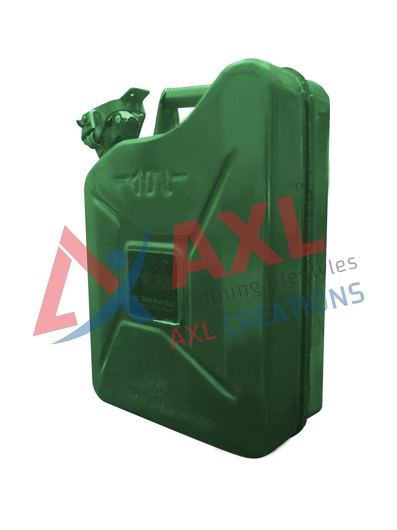 AXL's Trunk UN certified Fuel Steel Jerry Can for Petrol/diesel/kerosene Storage (10 Litres) - Image 2