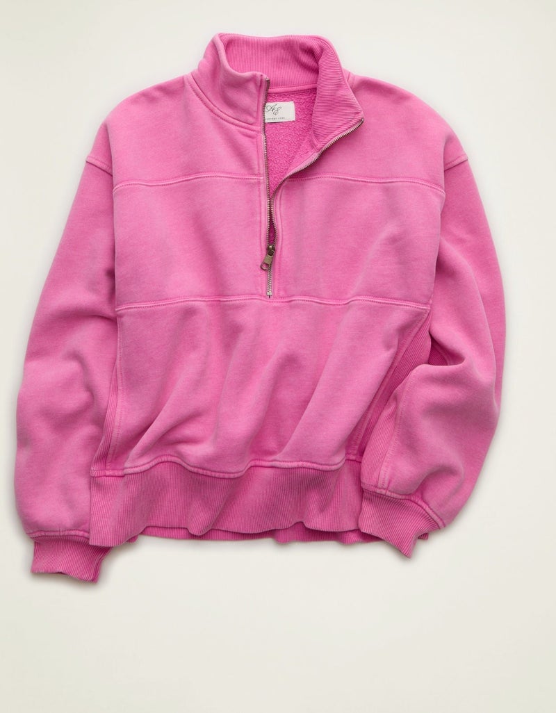 American Eagle AE Everyday Luxe Quarter-Zip Sweatshirt - Image 5