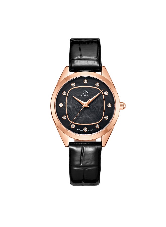 KENNETH SCOTT Women's Polyurethane Analog Watch K24508-RLBB - 31 mm  - Image 1
