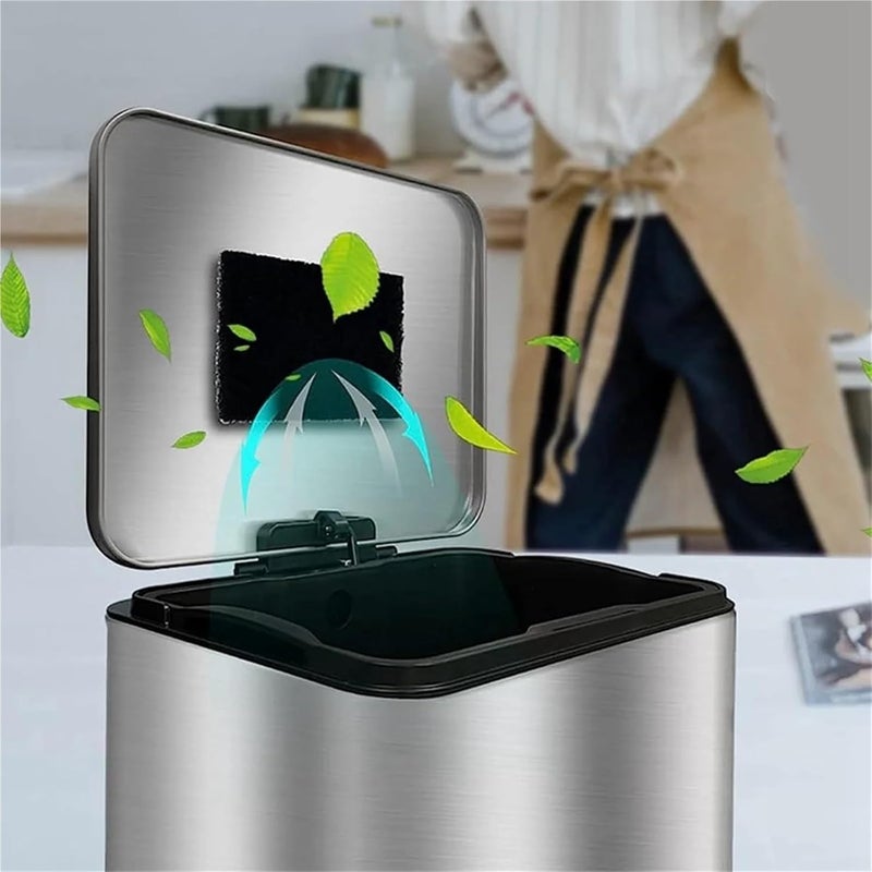 Compost Bin Filters 24Pack Trash Can Absorbing Filters, Activated Charcoal Purifying for Cans, Compost Buckets-Rectangle - Image 2