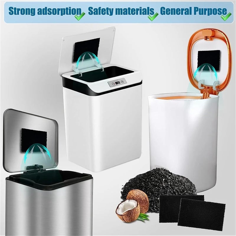 Compost Bin Filters 24Pack Trash Can Absorbing Filters, Activated Charcoal Purifying for Cans, Compost Buckets-Rectangle - Image 3
