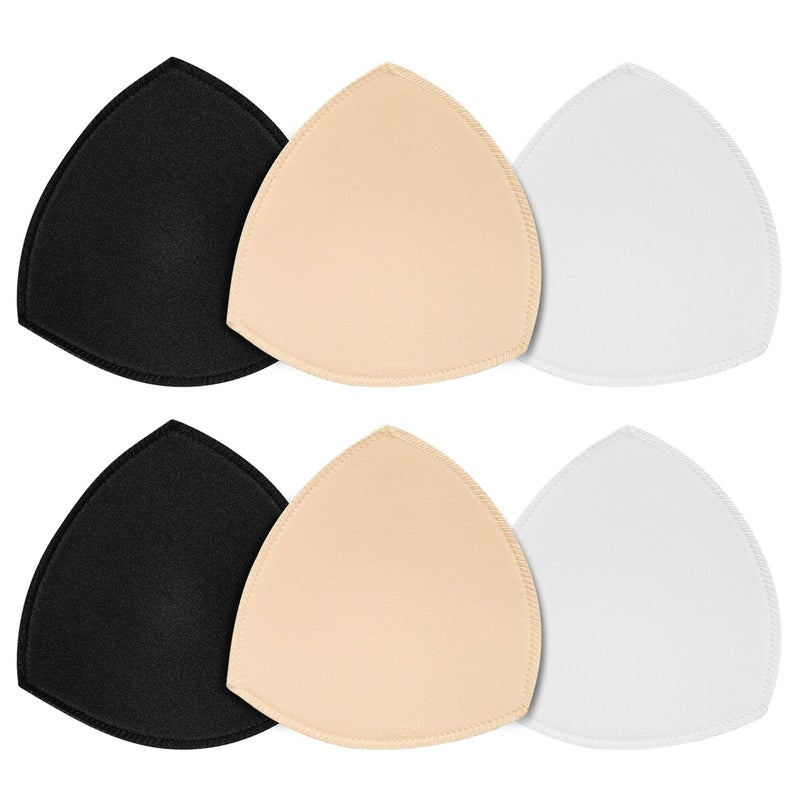 TopBine Bra Pads Inserts (3 Pairs B/C 3 Color, B/C) - Image 1