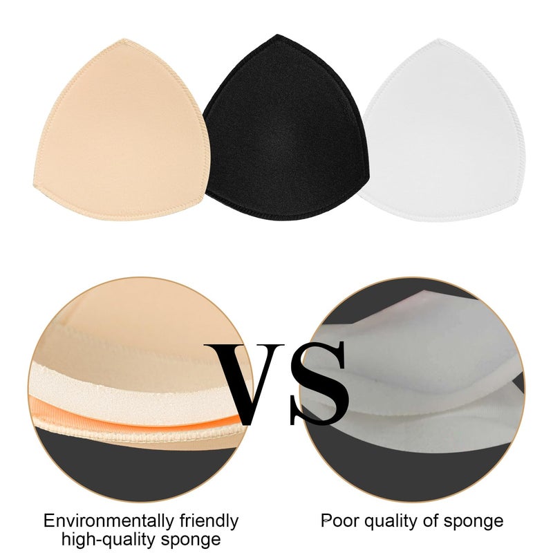 TopBine Bra Pads Inserts (3 Pairs B/C 3 Color, B/C) - Image 4