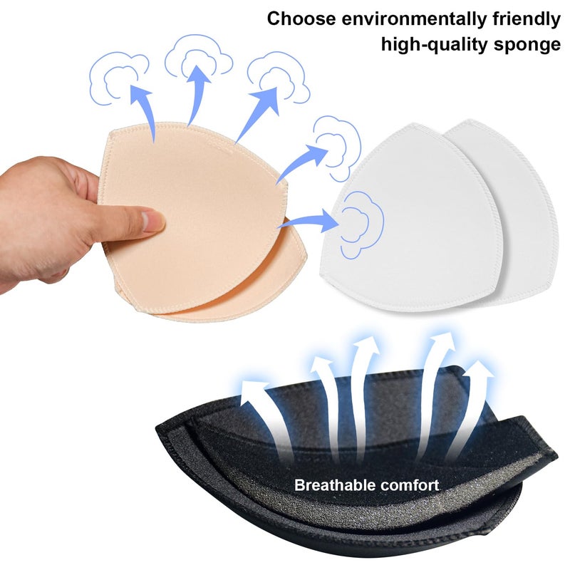 TopBine Bra Pads Inserts (3 Pairs B/C 3 Color, B/C) - Image 3