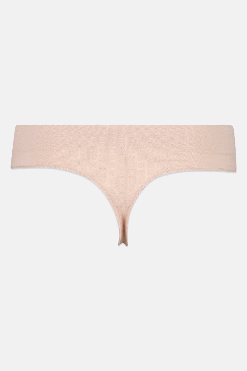 Tahari Women 5 Pieces Brand Logo Thong Panty, Multicolor - Image 4