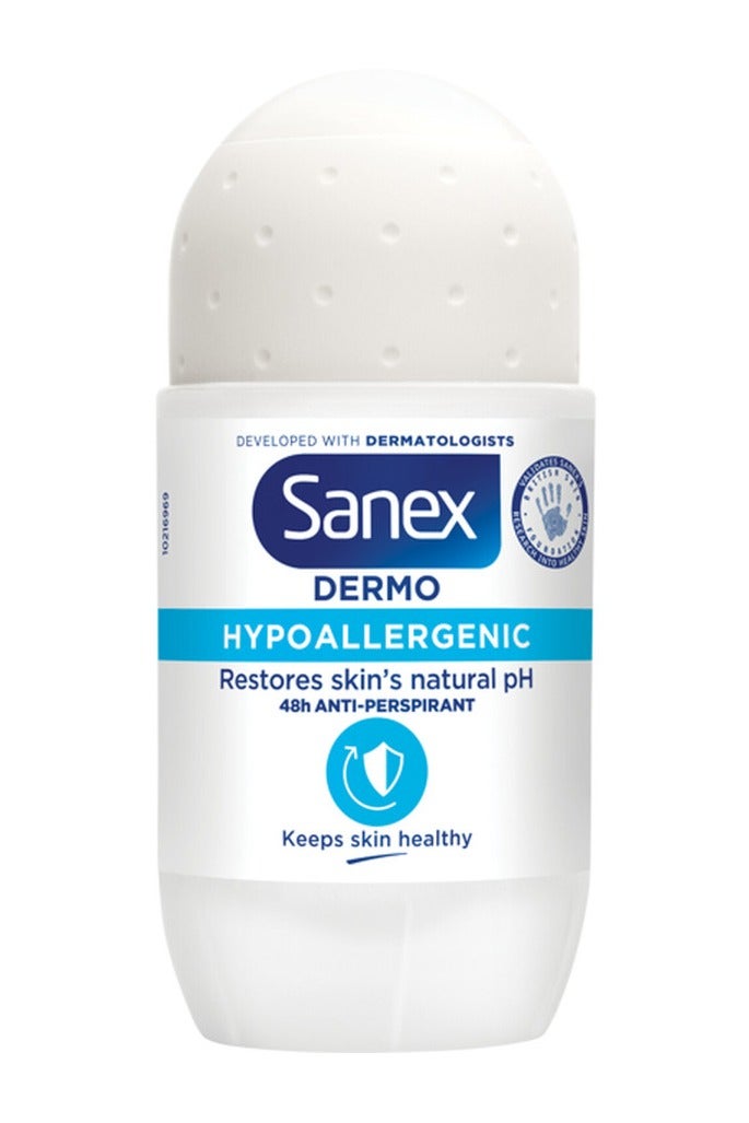 Sanex Dermo Hypoallergenic 48h Anti-Perspirant Roll On - 50ml