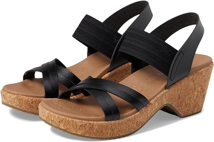 Skechers Women's BRYSTOL - NIGHT SKIES heel sandal, Black 7 M - Image 4