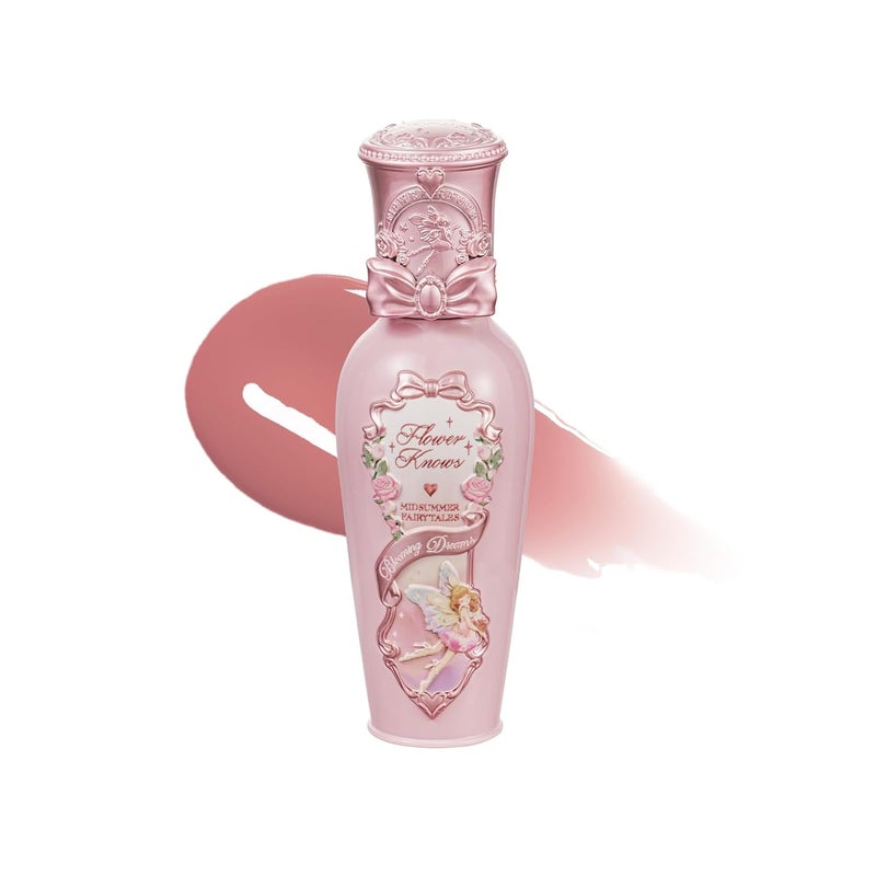 Flower Knows لمعان الشفاه من فلاور نوز - حكايات منتصف الصيف - طلاء شفاه مرطب ومضيء - زيت شفاه ملون للبنات والنساء - نباتي وخالي من القسوة - 0.17 أونصة سائلة - G04 إلى القمر