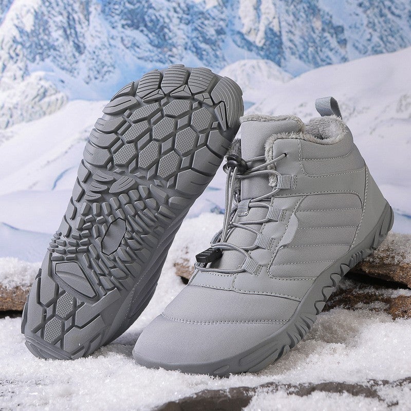 Cotton Boots Winter New Cotton Shoes Fleece-Lined Thickened Plus Size Lovers Casual Snow Boots - Image 2