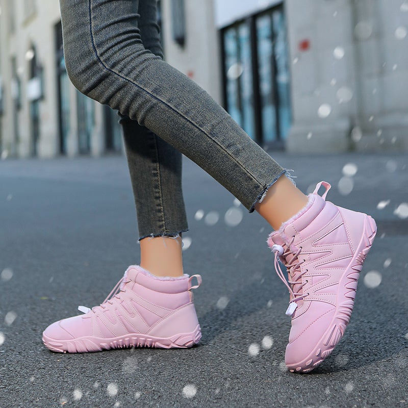 Cotton Boots Winter New Cotton Shoes Fleece-Lined Thickened Plus Size Lovers Casual Snow Boots - Image 4