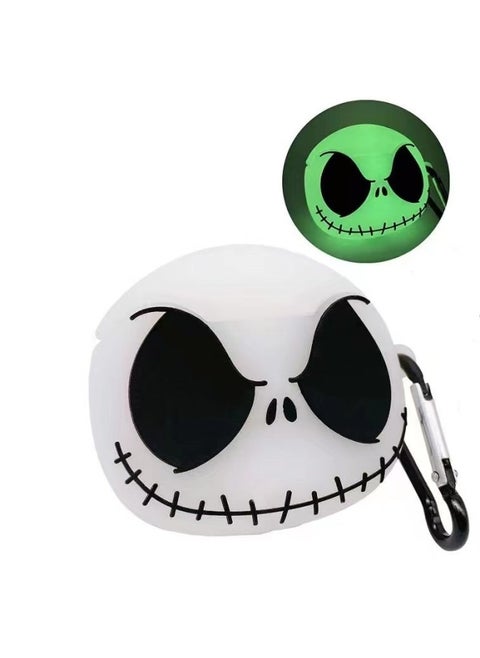 Cartoon Snack Drink Vaseline AirPods 4 Generation Apple Earphone Case Bluetooth Cover Silicone Protective Cover-Color:Luminous Skull (precision Hole)-Applicable Models:AirPods 4
