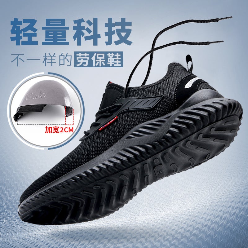 Men's Safety Shoes Steel Toe Puncture-Resistant Lightweight Slip-Resistant Breathable - Image 3