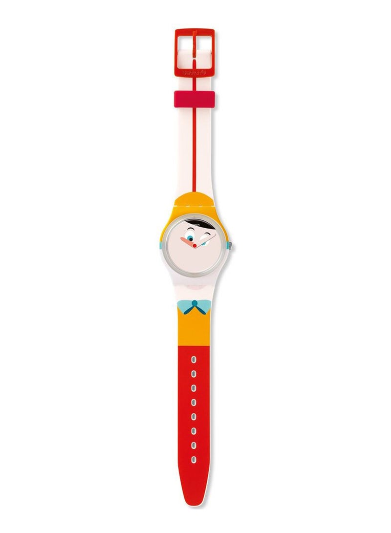 Swatch Unisex Naso Lungo Quartz Movement Water Resistant Wrist Watch - 43 Mm - Image 3