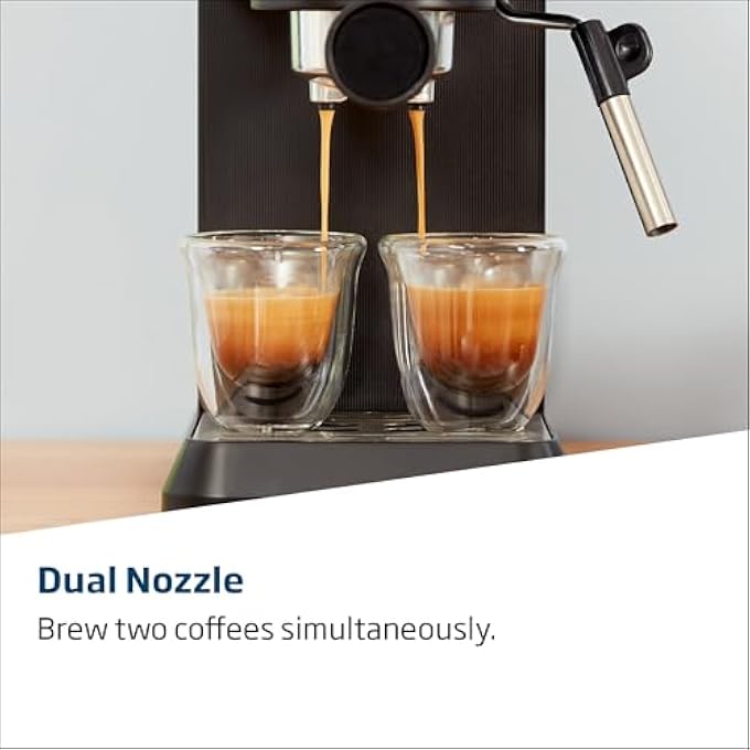 Beko Digital Espresso 15 Bar Pressure 11L Capacity 1628 Watt Power Lcd Screen Cup Warmer Stainless Steel Ground Bean Storage Milk Frother Ceg5302B  Black - Image 4