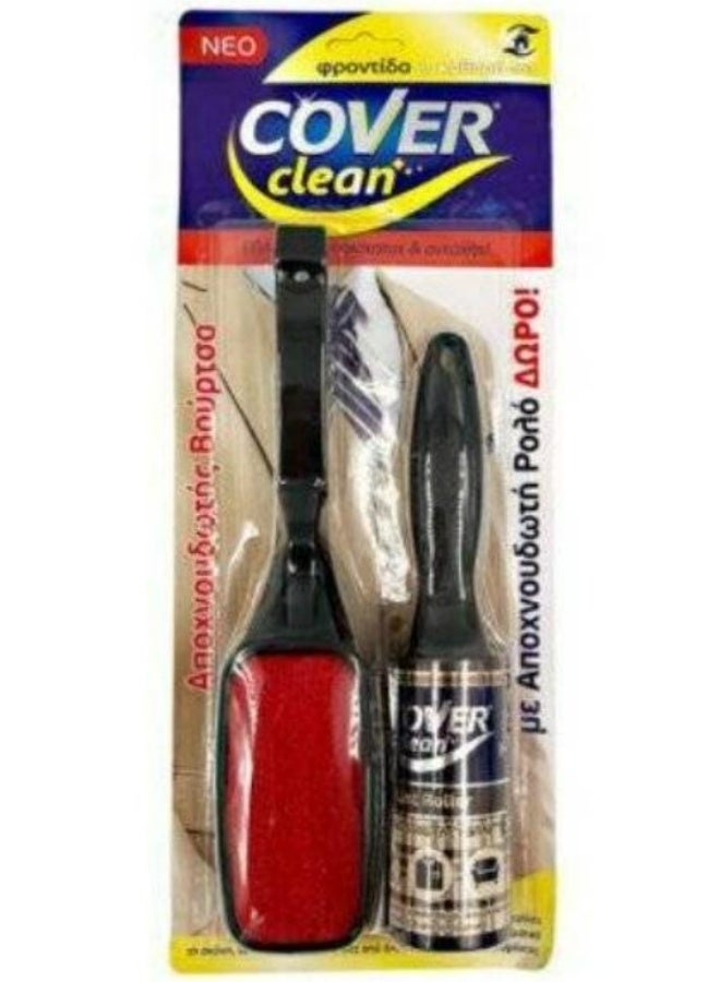 عصا مزيل الوبر وفرشاة القماش لجميع الأسطح لإزالة شعر الحيوانات الأليفة والغبار - Image 1