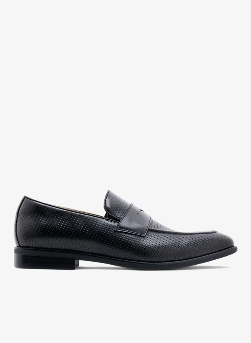DUCHINI Men's Textured Slip-On Loafers
