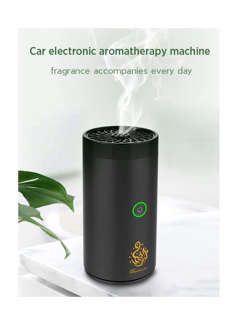 MIRCTRI SHDream Electric Incense Burner, Car Electric Incense Burner, Portable USB Rechargeable Smart Electronic Incense Burner, Arabian bakhoor Burner for Home Use (Black)  - Image 1