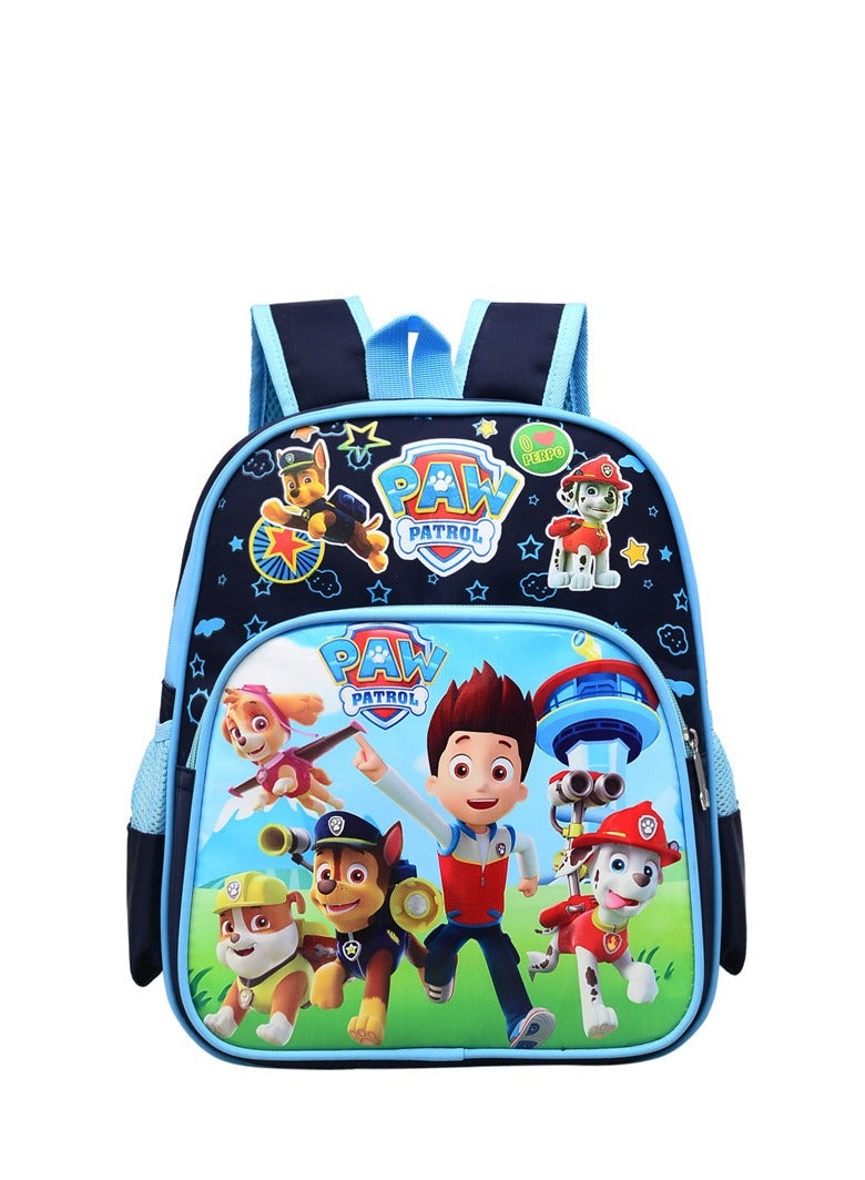Y&D Paw Patrol Kids Childrens Backpack School Rucksack Travel Bag Boys Girls With Side Mesh Pocket Girls（Dark Blue）  - Image 1