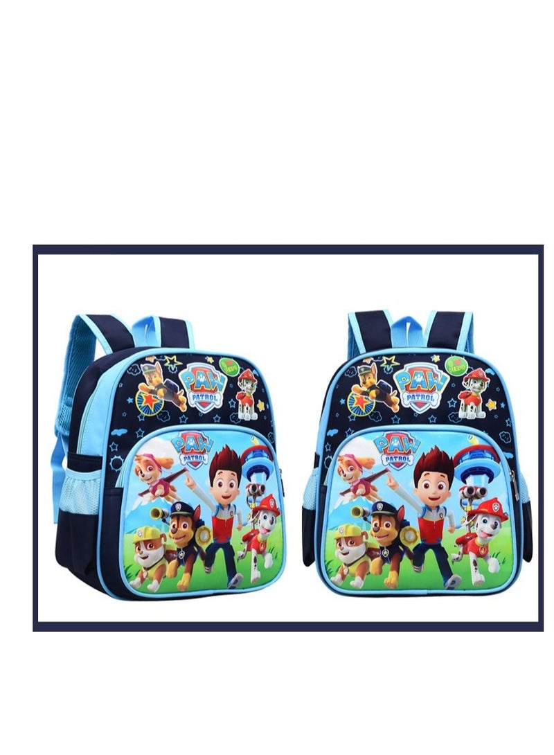 Y&D Paw Patrol Kids Childrens Backpack School Rucksack Travel Bag Boys Girls With Side Mesh Pocket Girls（Dark Blue）  - Image 4