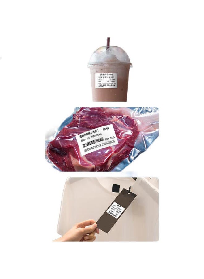 deli 50*30mm 700 Sheets*16 Rolls White Sea Econ Y-grade Triple-protection Thermal Label Paper Self-adhesive Printing Paper Zg151 [c Patible With 3-inch Label Makers 720c And Others] - Image 2