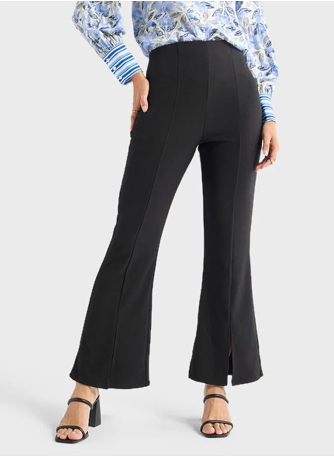 FAV Textured Wide Leg Pants