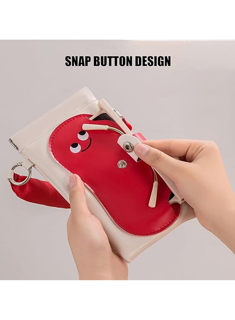 CMGTYYD. 2Pcs كيس النظارات الشمسية ، الهاتف الجلدي PU كيس ، صناديق النظارات المحمولة ، حقيبة تخزين قوية وأنيقة ، قوس الهاتف الذكي 2 في 1 ، مثالي للسفر ، المكتب ، الاستخدام اليومي ، 7.87x4.33 بوصة - Image 2