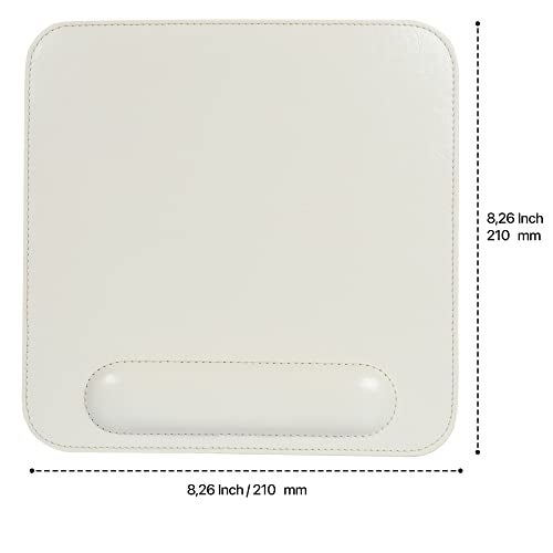 Londo Leather Mouse Pad with Wrist Rest – Ergonomic Support, Non-Slip Base, Smooth Surface - Image 2