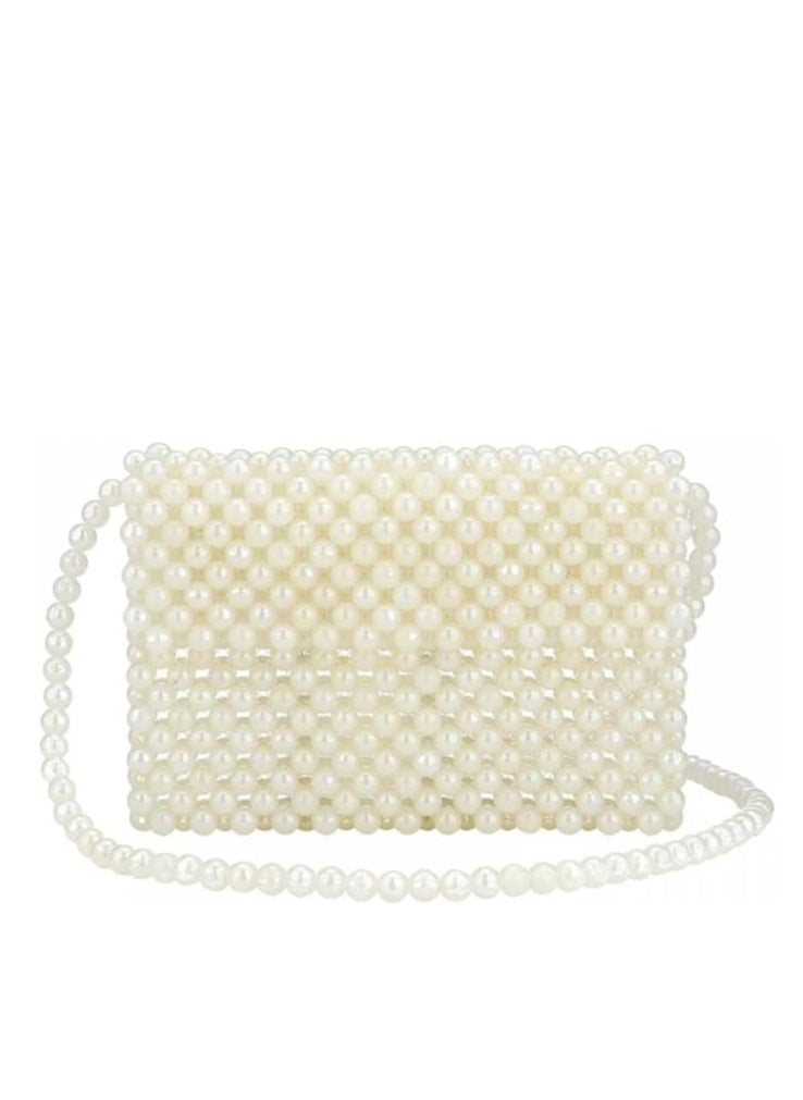 Generic White hand embroidered women's handbag  - Image 2