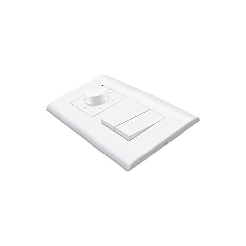 Wipro Northwest (Nowa) Switch Combo of 4M Plate + 1M 6A Switch x2 + 5 Step Fan Regulator, White (Kit 9) - Image 2