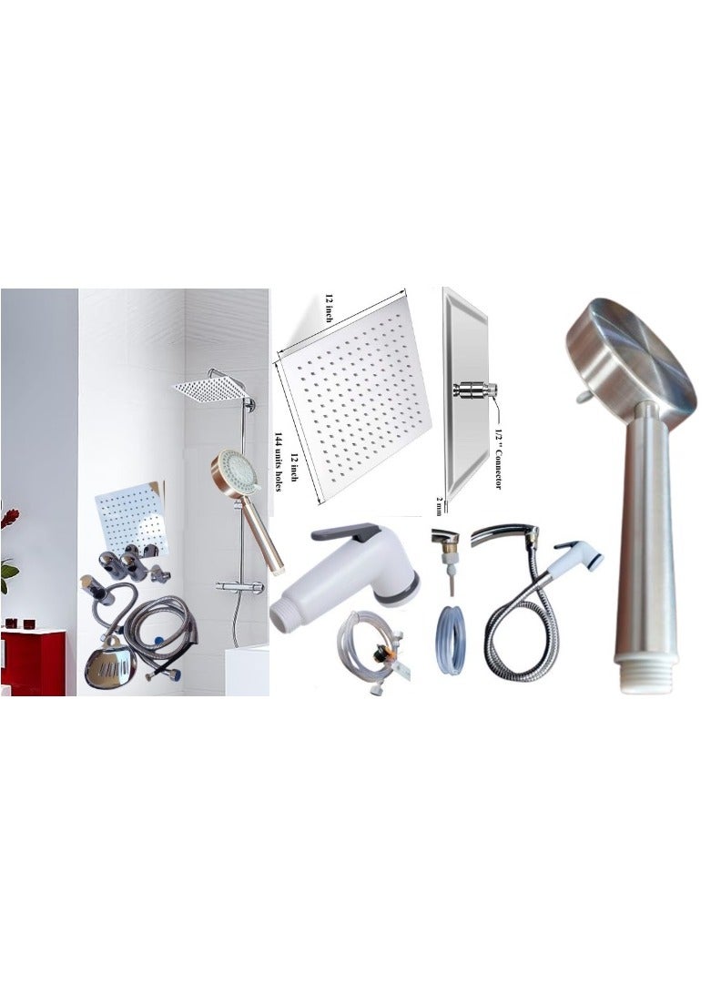 Shams Complete shower set with an additional 5 meter hose and a bathroom bidet set  - Image 2