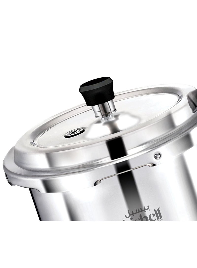 Bisbell 5centigram Premium Aluminium Dripless Pressure Cooker, 5 Litre, with Safety Gasket Vent|BB1998 Silver Silver - Image 4