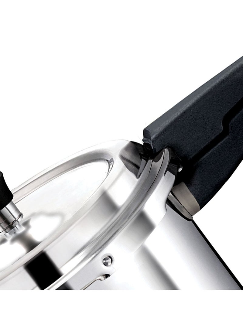 Bisbell 5centigram Premium Aluminium Dripless Pressure Cooker, 5 Litre, with Safety Gasket Vent|BB1998 Silver Silver - Image 5