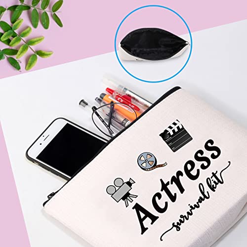 GJTIM Actress Gift Actress Survival Kit Theatre Acting Gift Zipper Pouch Funny Makeup Bag for Drama Student (Survival Kit Actress bag) - Image 5