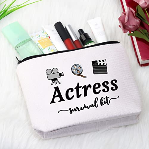 GJTIM Actress Gift Actress Survival Kit Theatre Acting Gift Zipper Pouch Funny Makeup Bag for Drama Student (Survival Kit Actress bag) - Image 4