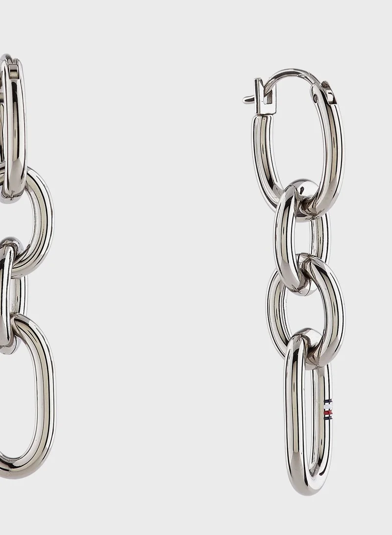 TOMMY HILFIGER Link Drop Earrings
