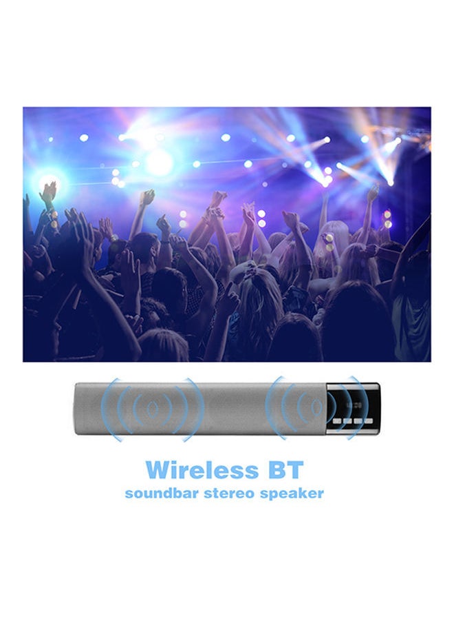 NIBEMINENT - Stereo Bass Bluetooth Speaker V5159 Grey - Image 1