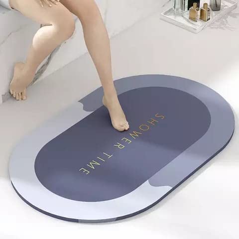 K.B.SALES KBSALES Water Absorbing Mat Floor Mat Bathroom Absorbent Carpet NonSlip Floor mat for Bathroom Kitchen Bedroom for Home Office Entrance with Water Proof Washable Rubber mat Carpet Multi Color - Image 2
