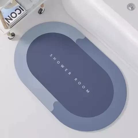K.B.SALES KBSALES Water Absorbing Mat Floor Mat Bathroom Absorbent Carpet NonSlip Floor mat for Bathroom Kitchen Bedroom for Home Office Entrance with Water Proof Washable Rubber mat Carpet Multi Color - Image 1