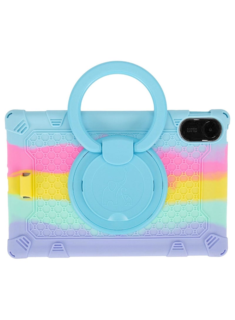 Fankalo حافظة تابلت للأطفال لجهاز شاومي ريدمي باد 2 بحجم 11 بوصة 2025 مع قاعدة دعم، حزام كتف وحامل قلم، حافظة ناعمة لطيفة من السيليكون - Image 4