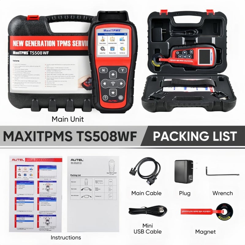 MaxiTPMS TS508WF TPMS Programming Tool, 2025 WiFi Ver. of TS601 TS508 TS501 TS408, Activate/Relearn TPMS Sensors, Program MX Sensor, TPMS Diagnosis, Read/Clear TPMS Code, Free Lifetime Update - Image 5