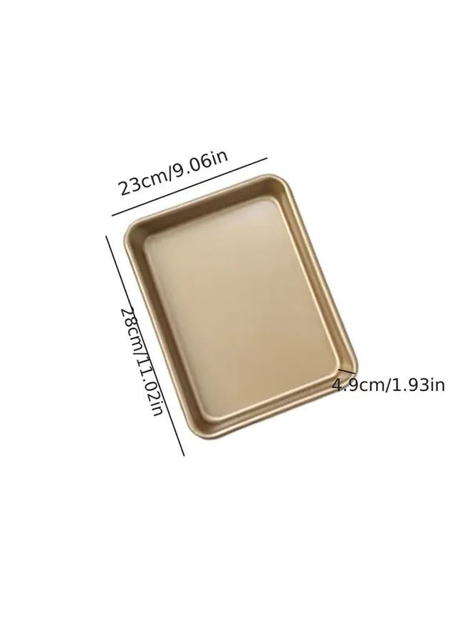 12.8 بوصة صينية خبز مستطيلة عميقة قالب كيك غير لاصق للاستخدام المنزلي متعددة الأغراض - Image 4