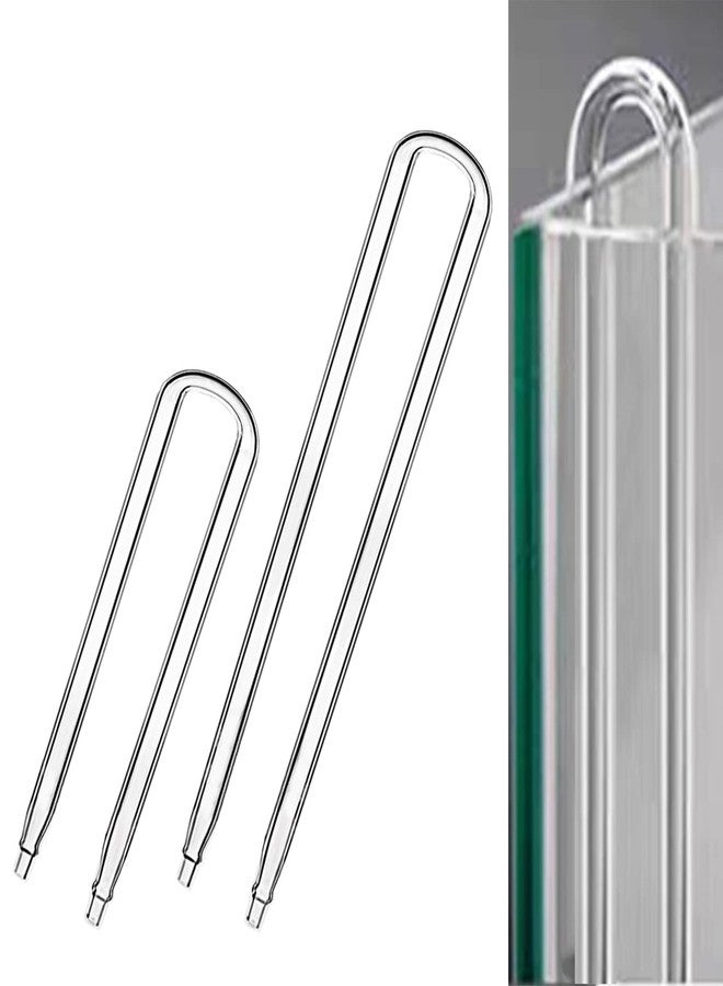 IAFVKAI Glass U Shape Tube for Aquarium Air Pump Fish Tank Aquarium CO2 Diffuser Connect Tube 2PCS - Image 1