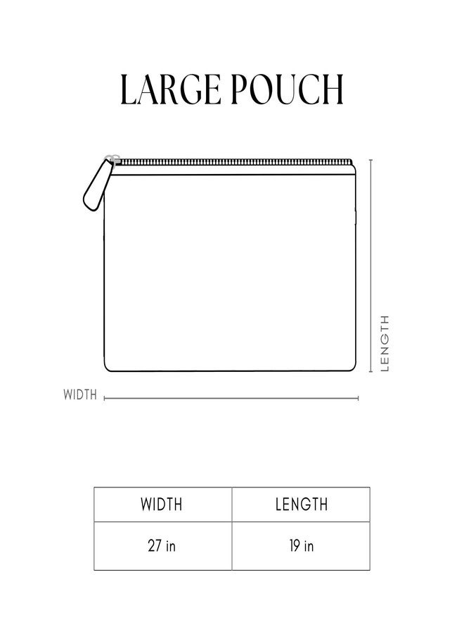 Ekatra Corduroy Pouch | 2 Pockets | Metal Zipper | 9x7 Inches | Soft Cotton Travel Pouch for Cosmetics, Stationery, Daily Essentials | Handcrafted Multipurpose Organizer - Sage - Image 4